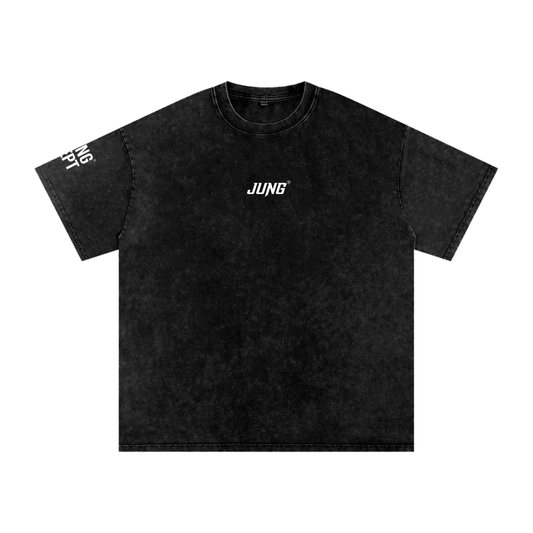Jaan Bhai - Black Vintage Wash Cotton T-Shirt