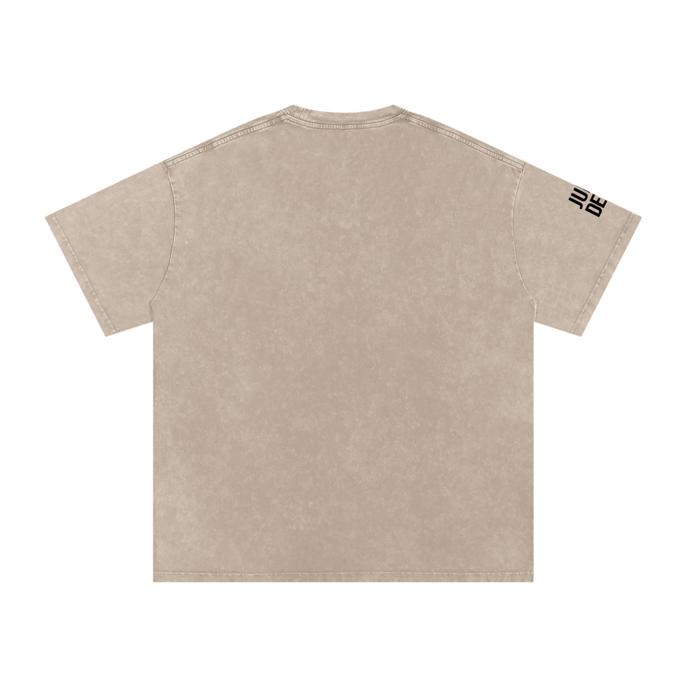 Revenge - Khaki Brown Vintage Wash Cotton T-Shirt