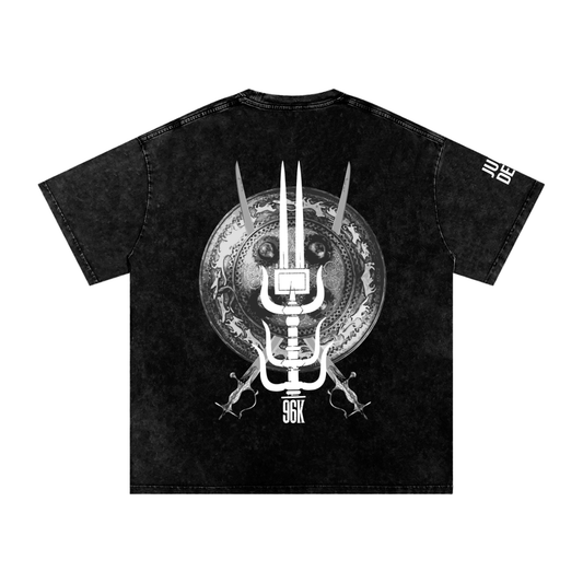 Akaal Dhaal - Black Vintage Wash Cotton T-Shirt
